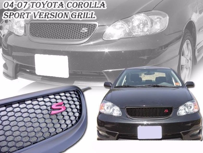 New Bumper S Sport Grille Grill For Toyota Corolla Altis With